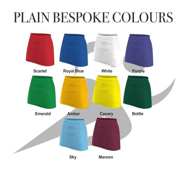 Plain Skort Bespoke Colours