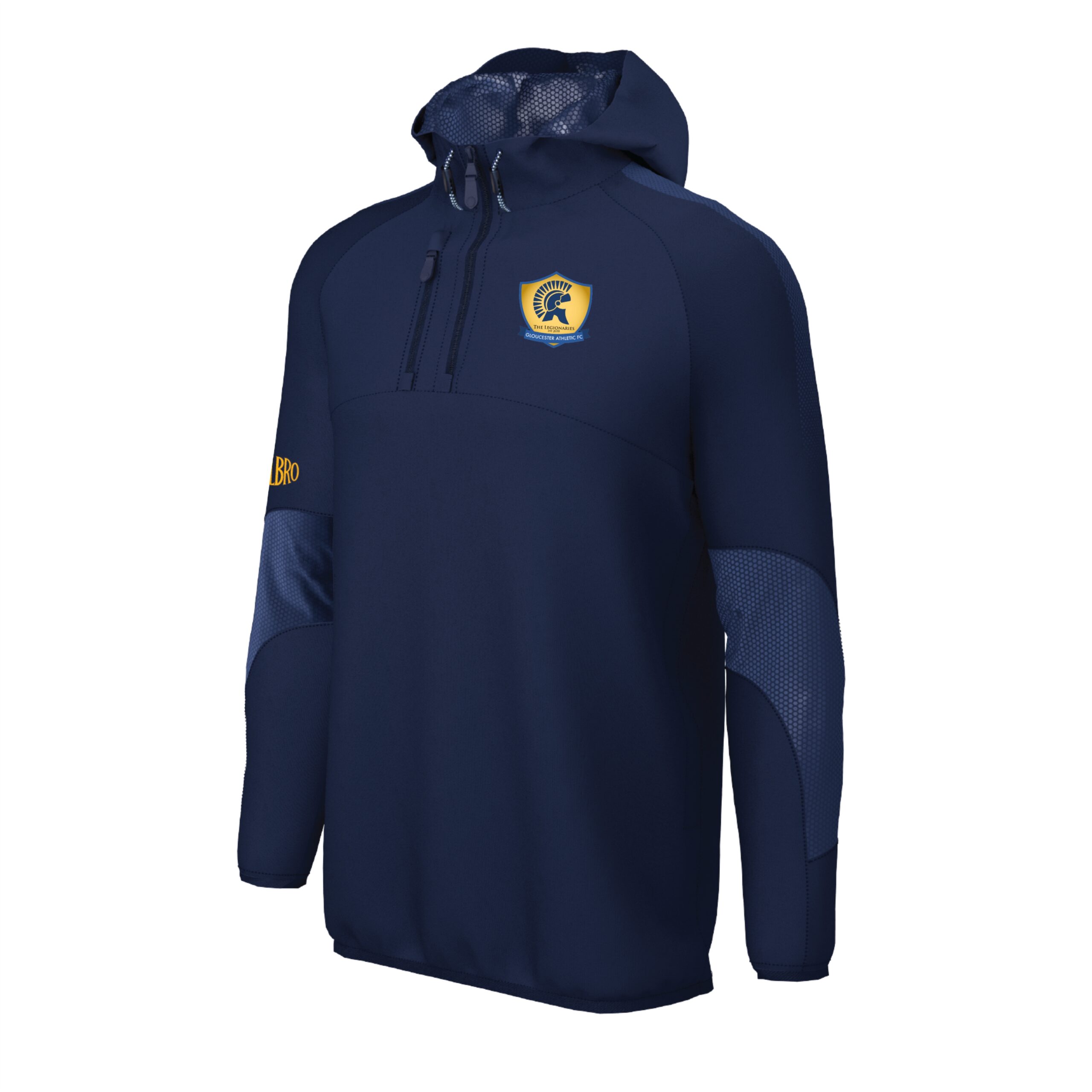 Gloucester Athletic FC Cratus 1/4 Zip Hooded Jacket - Halbro Sportswear ...