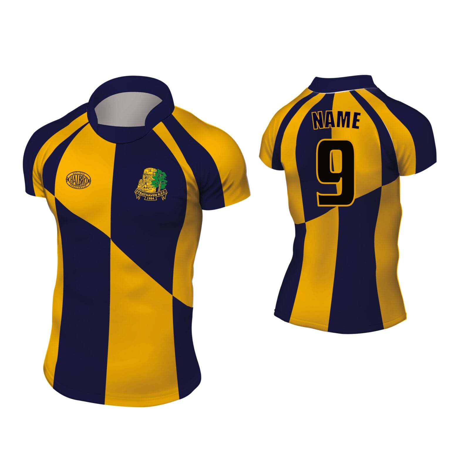 Strathaven RFC Juniors Sports Fit Playing Shirt Halbro Sportswear Limited