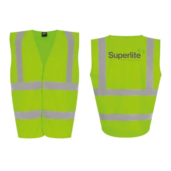 Superlite Motorsport Seniors Hi Viz Waistcoat