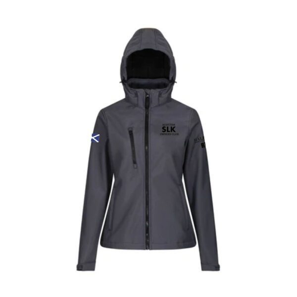 Scottish SLK Owners Club Ladies Hooded Softshell Jacket - Image 2