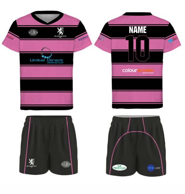 Billingham RUFC Centenary Toddlers Sublimated Kit (Home and Away) - Image 2