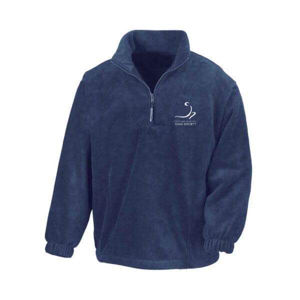 Edinburgh University Yoga Society Seniors 1/4 Zip Fleece Top - Image 4