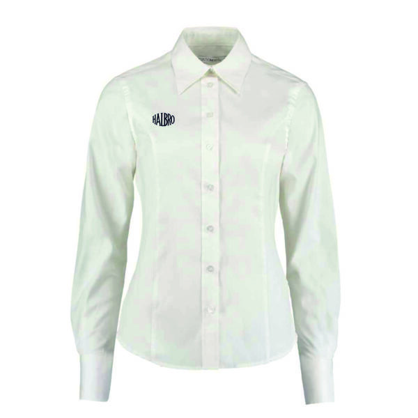 Women's Fit Long Sleeve Oxford Shirt - Image 2