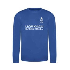 Horwich Basketball Club Seniors Long Sleeve Performance Tee