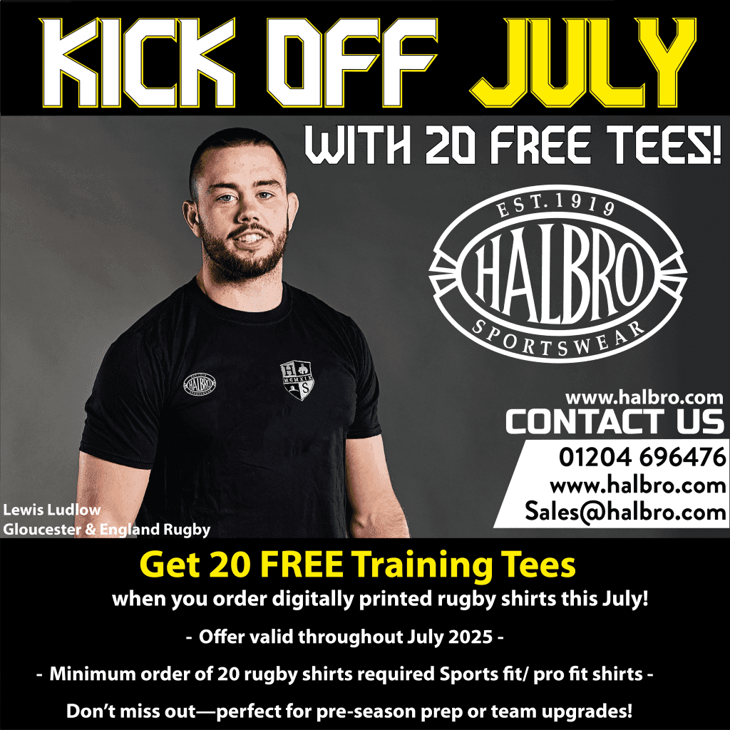 Free Training Tees
Special Offer
Digitally Printed Rugby Shirts