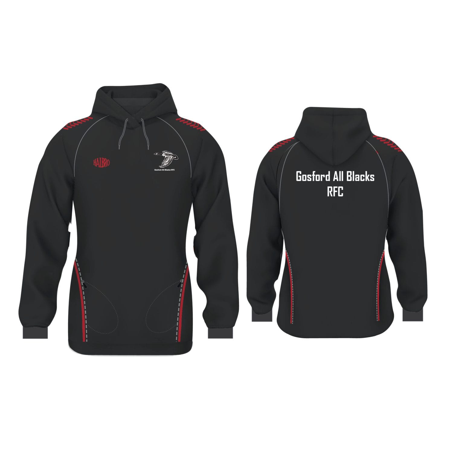 Gosford All Blacks RFC Seniors Women's Fit Infinity Hoodie